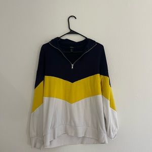 🔥USED🔥Chevron Forever 21 Half Zip